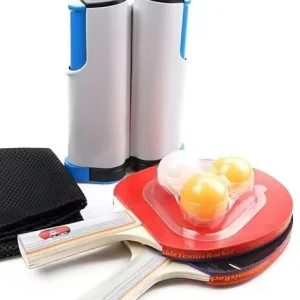 3 Ping Pong Balls 2 Rackets 1 Ping Pong Net and 1 Protective Cover Indoor Table Tennis for Entertainment