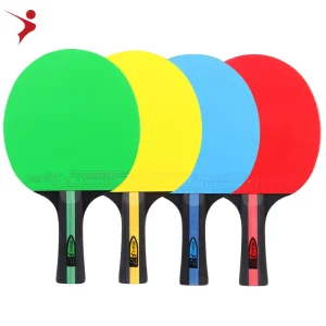 3 Star High Elastic Colors Table Tennis Racket Carry Bag Beginners Blue/red/green Ping Pong Paddle OEM