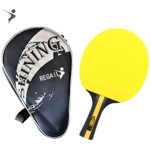 3 Star Yellow Table Tennis Racket Black Poplar Wood Professional Blue Ping Pong Bat Welcome Customs Racket