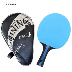 3 Star Yellow Table Tennis Racket Black Poplar Wood Professional Blue Ping Pong Bat Welcome Customs Racket