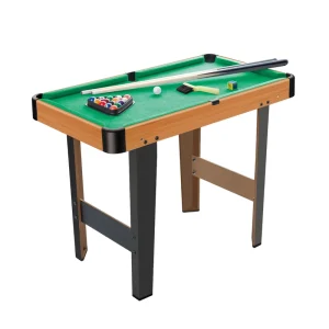 30-Inch Wooden Billiard & Snooker Table Indoor Sports Mesa De Billar Pool Table for Kids Education Toys with Pool Cue