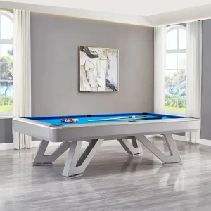 30-Year Factory Club Billiard Table Philippine Style Solid Wood Leg Pool Sport Fine-Tuned Metal Frame Wool American