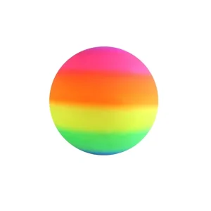35 cm Inflatable Eco Friendly PVC Customized Rainbow Beach Ball for Promotion