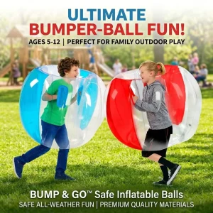36 Inch Blue Red Kids Sumo Bumper Balls 2 Pcs Inflatable Bounce Play Balls Outdoor Team Game Toys