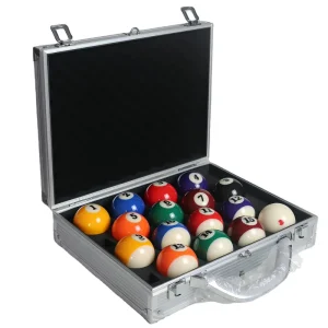 3A High Quality 16pcs Pool Balls Set for 57.2mm Billiard Balls with Aluminum Storage Box Case