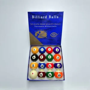 3A Quality Resin Billiard Balls 57.2mm Pool Ball Set of 16pcs with Red Dots
