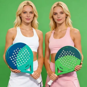 3K 12K 18K Carbon Fiber Paddle Racket Padel Tennis Racquet Beach Tennis with Nylon Net 460mm 350g