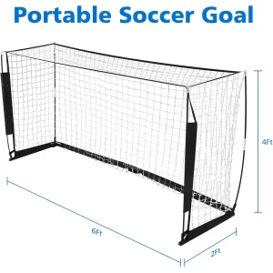 3X2M Portable Soccer Goal Net for Training