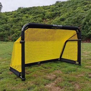 4*2.5FT Collapsible Portable Goal Post Solid Frame Folding Mini Football Goal Foldable Mini Aluminum Soccer Goal for Kids