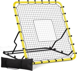 4*4.5ft Baseball Softball Rebounder Net Pitching Training Rebounder Practice Net Outdoor Indoor Training
