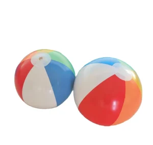 4 Pack 20″ Rainbow Color PVC Giant Inflatable Beach Balls Summer Party Decorations Easter New Year Graduation Kids
