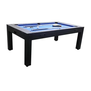 4-in-1 Multifunctional Dining Table Durable MDF Cushion Billiard Snooker Pool Table Tennis Air Hockey Table Leather