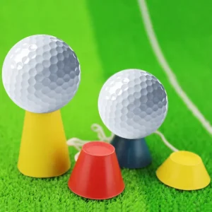 4 in 1 Rubber Golf Tees Set 4 Different Heights with Big Cup Winter Top & Beer Bottle Design Durable Golf Accessories