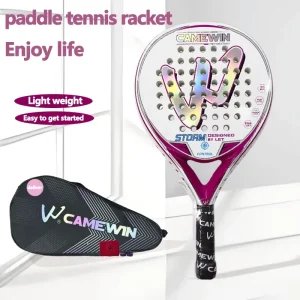 4018 Professional Padel Tennis Racket Storm Series 36mm Thick Frame EVA Soft Core Control Focused Racket Intermediate Players