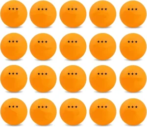 40mm Training Table Tennis Ball Practice Ping Pong Balls Bulk Pong Balls 3-Star