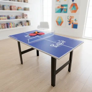 4ft Large Size Indoor Table Tennis Table with Paddles Family Entertainment Sports Game Kids Toys Wooden Game Board Game Home Use