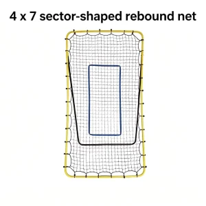 4×7 Fan Shaped Rebound Net Steel Pipe 1.2×2.18m China Factory Direct Soccer Goal Matches Adjustable Training Equipment