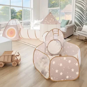 5 in 1 Multi Functional Play Tunnel for Kids No Ball Included Indoor Outdoor Crawling Game Equipment for Children