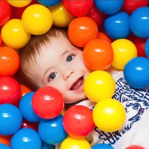 500/1000/2000 Count Soft Plastic Ball Pit Balls Colorful For Pet Dogs Toddlers 1-3 Years Phthalate BPA Free 2.2″ Size