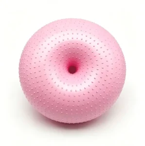 50cm Thickened Large Antiburst PVC Customized Color Doughnut Yoga Ball for Gym Exercise Stability