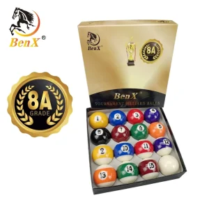 52.4mm 2-1/16″ Pool Ball 8A High Quality Black 8 Complete 16 Balls