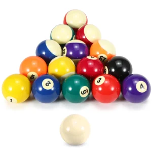 52.5mm Adult Billiard Ball Pool Ball Set Full Size American Standard 16 Pcs Durable Synthetic Resin Pool Ball