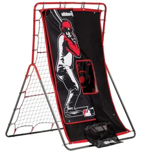 55″ X 36″ Baseball Bounce Practice Net Model Baseball Bounce Adjustable Angle Fielding & Pitching Trainer Target Zones