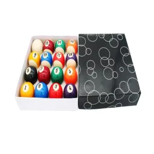 57.2 MM 2-1/4″ Hard Resin Durable Billiard Balls 16 Pieces Set for Pool Table Games