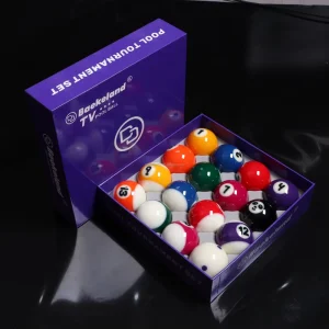 57.2mm Phenolic Resin Pool Balls 16 Piece Professional Set for American Pool 8 Ball & 9 Ball Games