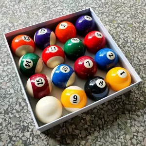 57.2mm Resin American Pool Balls Set Standard Size Billiard Balls Complete Replacement Pool Table Balls