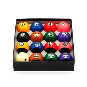 57.2mm Resin Material Billiard Ball Set Pool Balls 16PCS