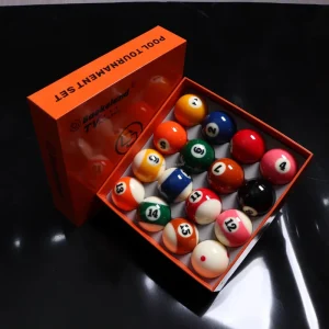 57.2mm Resin Pool Balls Complete Set Premium Quality 16 Piece for Pool Table Tournament Training