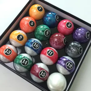57.2mm Resin Pool Snooker Balls Complete Billiard Ball Set International Standard 2-1/4″ Set