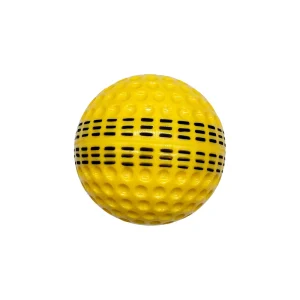 58g 9inch Yellow Cricket Ball With Black Seam