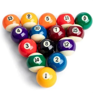 5A Grade 57.2mm Resin 2 Inch Tournament Pool Billiard Balls Set