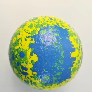6″ Dodgeball Kids Toy Outdoor Soft PU Orange/Blue Full Printing Inflating Light Weight Beach Toy All-season