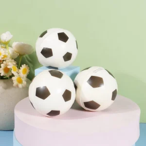 6.3cm PU Sponge Football Design Elastic Ball for Kids Sports Stress Ball