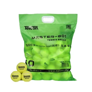 60 Balls Durable Eco-Friendly Portable Mascot Low Inflation Tennis Ball Beginner Sports Training Acrylic