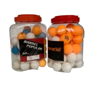 60pcs Table Tennis in Barrel 3 Star ABS White 40+ Customized for Outdoor and Indoor Table Tennis Training Competitions