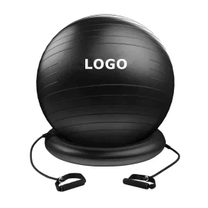 65cm 95cm Anti-Burst Pilates PVC Exercise Stability Fitness Yoga Balance Gym Ball with Base