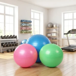 65cm Durable PVC Yoga Ball with Non Slip Surface for Fitness Yoga and Core Training