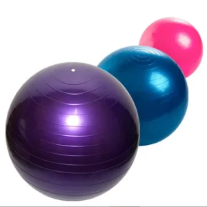 65cm Eco Friendly PVC Gym Fitness Ball with Customized Logo Comfortable and Body Slimming for Yoga and Pilates Practice