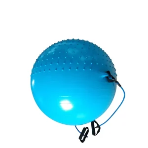 65cm Half Massage Exercise Stability Yoga Gym Ball with Handle for 160cm Women Use