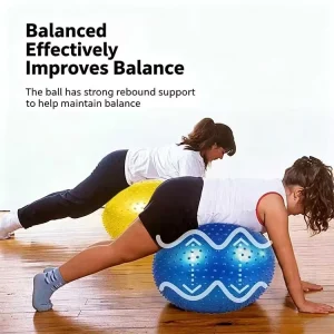 65cm Textured PVC Yoga Ball for Comprehensive Fitness Exercise and Home Use