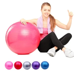 65cm Thicken PVC Yoga Pilates Ball Balance Ball for Gym Workout Fitness Exercise Training Dancing