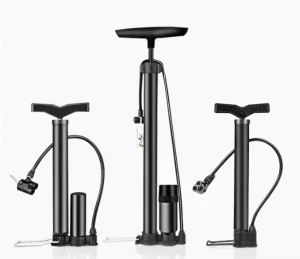 68cm Long Size Custom Logo Sports Balls Inflator Heavy Metal Black Air Hand Foot Bicycle Pump