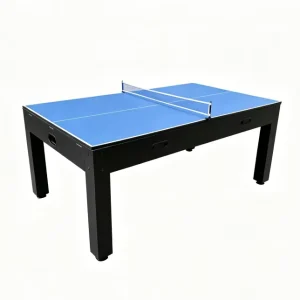 6FT 4 in 1 Billiard Pool Table Air Hockey Ping Pong Dining Leather Pockets and Cushions MDF All Accessories Included 110V220V