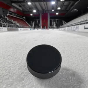 6oz Game Rubber Ice Hockey Product with Factory Standard Printable Logo P92 Blade Pattern