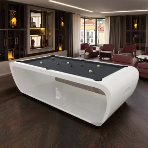 7/8/9ft Luxury Slate Pool Table Professional Billiard Dining Combo Home/Bar/Commercial Use Custom Size Modern Indoor Real