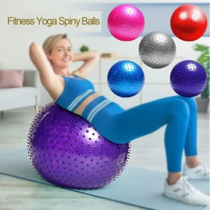 75cm Eco Friendly PVC Point Massage Yoga Ball Thickened Spiky Fitness Trainer for Kids Explosion Proof Sensory Training
